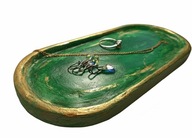 PODSTAWKA NA BIŻUTERIĘ SZMARAGDOWA - KOLEKCJA "MALACHIT"