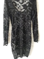 Zizi czarna koronkowa super sukienka 38-40