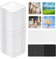 MAGNESY 30 SZTUK 5X5CM AKRYLOWE KREATYWNE WYTRZYMALE DEKORACYJNE NA LODOWKE
