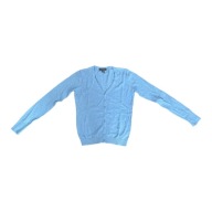 Sweter damski błękitny z długim rękawem na guziki 32/34 Primark