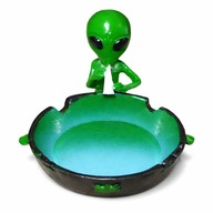 POPIELNICZKA OBCY z JOINTEM ALIEN SKRĘT ganja UFO