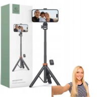 KIJEK SELFIE STICK SOLIDNY WYSOKI STATYW DO TELEFONU NA BLUETOOTH + PILOT