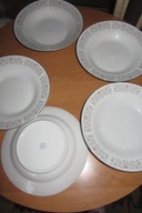 ZESTAW 5 TALERZY GŁĘBOKIE