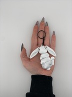 Brelok ruchomy królik kolor biały