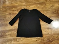 Czarna bluzka tunika elegancka