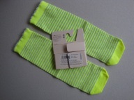 CALZEDONIA skarpetki neon glitter połysk paski