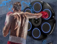 TARCZA MASZYNA BOKSERSKA TRENAŻER DO BOKSU MUZYCZNEGO LED BLUETOOTH PREZENT