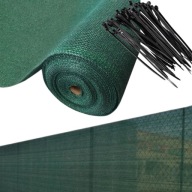 SIATKA CIENIUJĄCA NA OGRODZENIE NA SZKLARNIE 150 MASKUJĄCA NA PŁOT ZIELONA