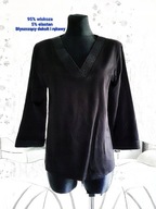 WYGODNA BLUZKA GŁADKA ELEGANCKA SYLWESTROWA BŁYSK