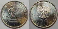 20 zł złotych1980 Olimpiada Igrzyska XXII Olimpiady MENNICZY st. 1