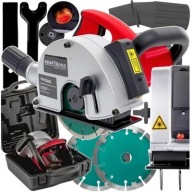 BRUZDOWNICA DO BETONU ELEKTRYCZNA LASER + 2 TARCZE WALIZKA 150MM 3100W