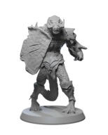 Arak Soldier C Lizardman Człowiek Jaszczur RPG Druk 3D