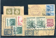 A53675)WW 2: Boehmen + Maehren Lot Paketkartenabschnitte