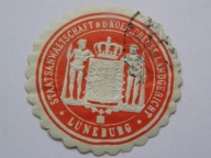 Niemcy Prusy - Prokuratura Państwowa przy Sądzie w LUNEBURG - zalepka