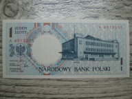 BANKNOT MIASTA POLSKIE 1 ZŁOTY 1990 ROK GDYNIA UNC