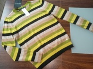 Max Mara śliczny kolorowy sweterek XS NOWY