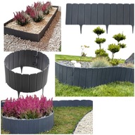 PALISADA OGRODOWA EKO PŁOTEK do trawnika OBRZEŻE TRAWNIKOWE GRAFIT 17x100cm