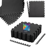 Mata do ćwiczeń Fitli 240 cm x 120 cm czarny