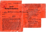 III Rzesza – karta odzieżowa 1941, Stade, Wilhelmina Hartmann