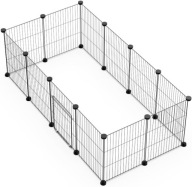 WYBIEG DLA MAŁYCH ZWIERZĄT 12 PANELI Z DRZWIAMI 30 × 38 CM CHOMIK