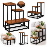 KWIETNIK STOJĄCY PODŁOGOWY WOLNOSTOJĄCY METAL STOJAK NA KWIATY DONICZKI 4