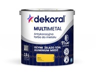 Dekoral Multimetal Farba ANTYKOROZYJNA do metalu RAL 1023 ŻÓŁTY 2,5L