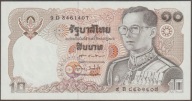 Tajlandia 10 baht - Rama IX - stan bankowy UNC