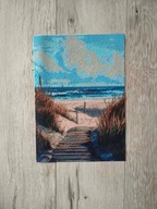 Obraz malowanie diamentami haft morze Bałtyk krajobraz