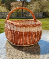 Koszyk zakupowy z polskiej wikliny duży i pojemny