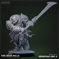 Ironcrag Orc 4 - Iron Hills - figurka RPG DnD D&D - druk 3D 14K