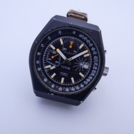 Sportowy TYPE Black_CHRONOGRAF VALJOUX_ XL 40mm Vintage 80'e