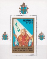Filipiny 1981 ** bl.15 cena 15,50 zł kat.8€ - Jan Paweł II