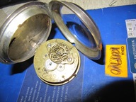 OGROMNY Szpindlak Kolekcjonerski Srebrny Zegarek 68mm XVIIIw