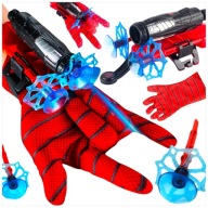 Rękawica z Wyrzutnią Sieci Strzelająca Spider + 3 Strzałki Lotki Zestaw