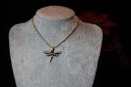 ŁAŃCUSZEK NASZYJNIK ZE STALI CHIRURGICZNEJ 316L POZŁACANY ZAWIESZKA