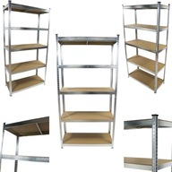 REGAŁ METALOWY 150X75X30 CM MAGAZYNOWY DO SPIŻARNI GARAŻU 875KG 5 PÓŁEK