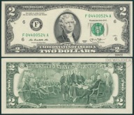 BNB - USA 2 Dolary Dollars 2013 F-A # seria A # ATLANTA # GEORGIA # UNC