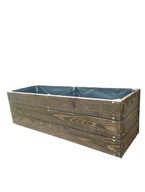 Donica ogrodowa drewniana duża skrzynia 100x40x40