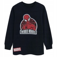 Cool, SUPER Bluzka chłopięca, niebieska, Spider-Man MARVEL 110 cm