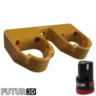 Uchwyt wieszak podwójny na akumulator baterię Parkside X12V Team 12V