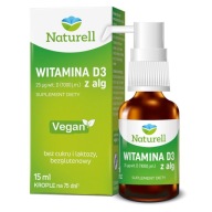 Naturell Witamina D3 z Alg 1000 j.m., krople, 15 ml