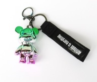 Brelok do torebki kluczy damski holo misiek zielone uszka myszka prezent