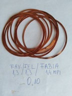 Podkładka miedziana cylindra 0.10 lub 0.14 mm Fav./Fel./Fabia 1,4 MPI oryg.