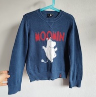 Bawełniany sweter z Muminkiem Lindex 110 116 unisex moomin (262)