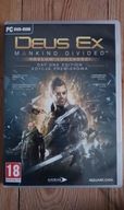 DEUS EX Mankind Divided PL na PC - pudełko, płyty