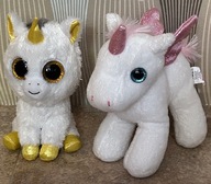 TY Beanie Boos UNICORN JEDNOROŻEC PEGASUS - ŚREDNIE 15 CM - 2 SZT