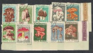 01-Fil25- Rumunia 1958r- Flora- Grzyby,10szt