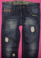 DESIGN kapp - PROSTE JEANSY BIODRÓWKI PRZETARCIA 158cm