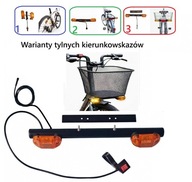 "kierunkowskazy LED (2 przód + 2 tyl) do roweru z koszem przy kierownicy "