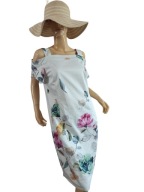 DENI CLER SUKIENKA elegancka w kwiaty 40